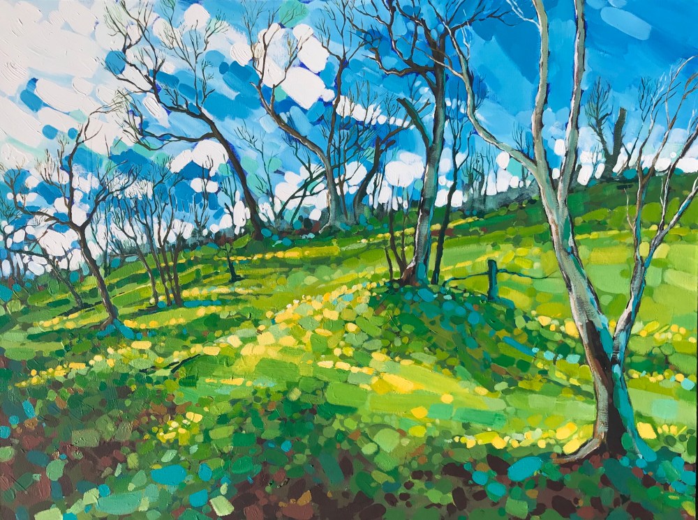 Adelaide Hills bush fire painting heather castles