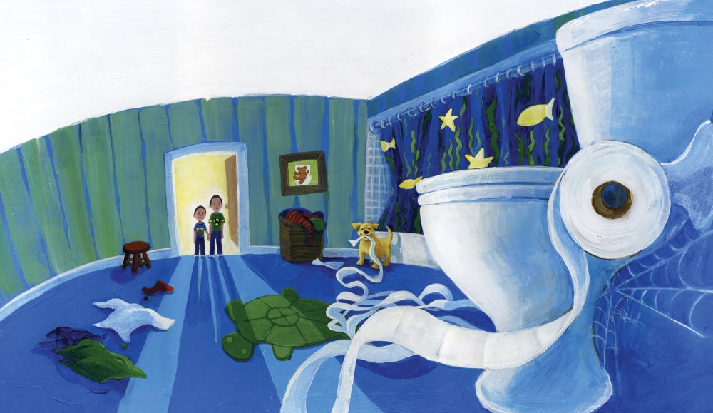 Heather Castles acrylic painting children's book illustration turtles