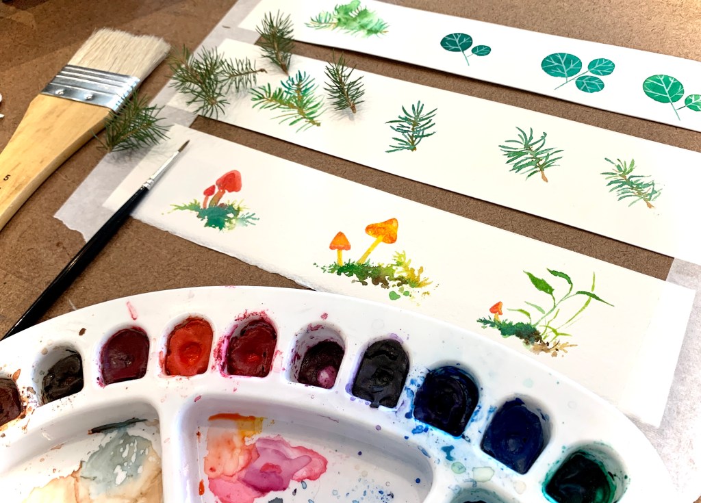 heather castles illustration watercolours nature 