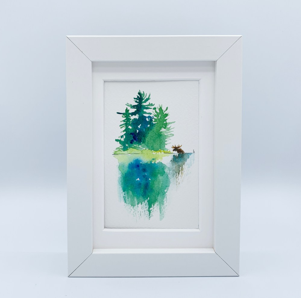 Canadian Ontario Algonquin paintings landscape flora fauna watercolours Heather Castles