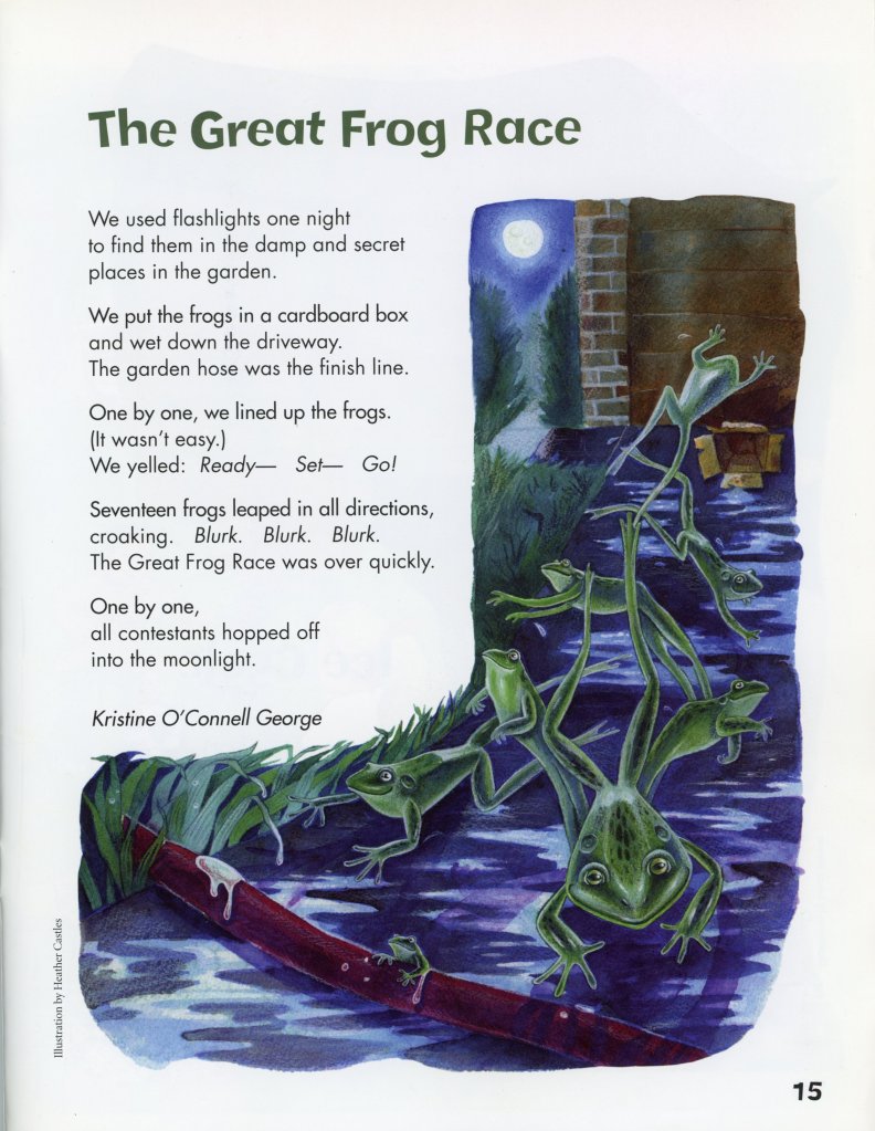 frog illustrations watercolour poems