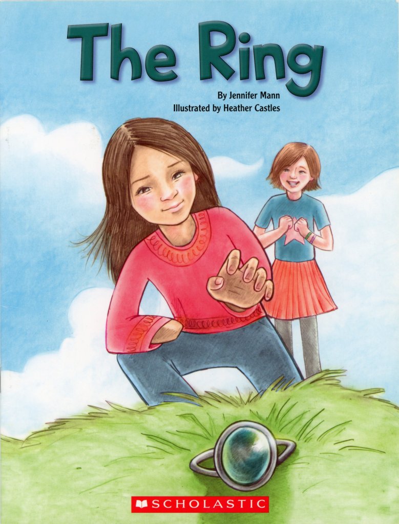 Childrens book illustration pencil and digital colour middle school