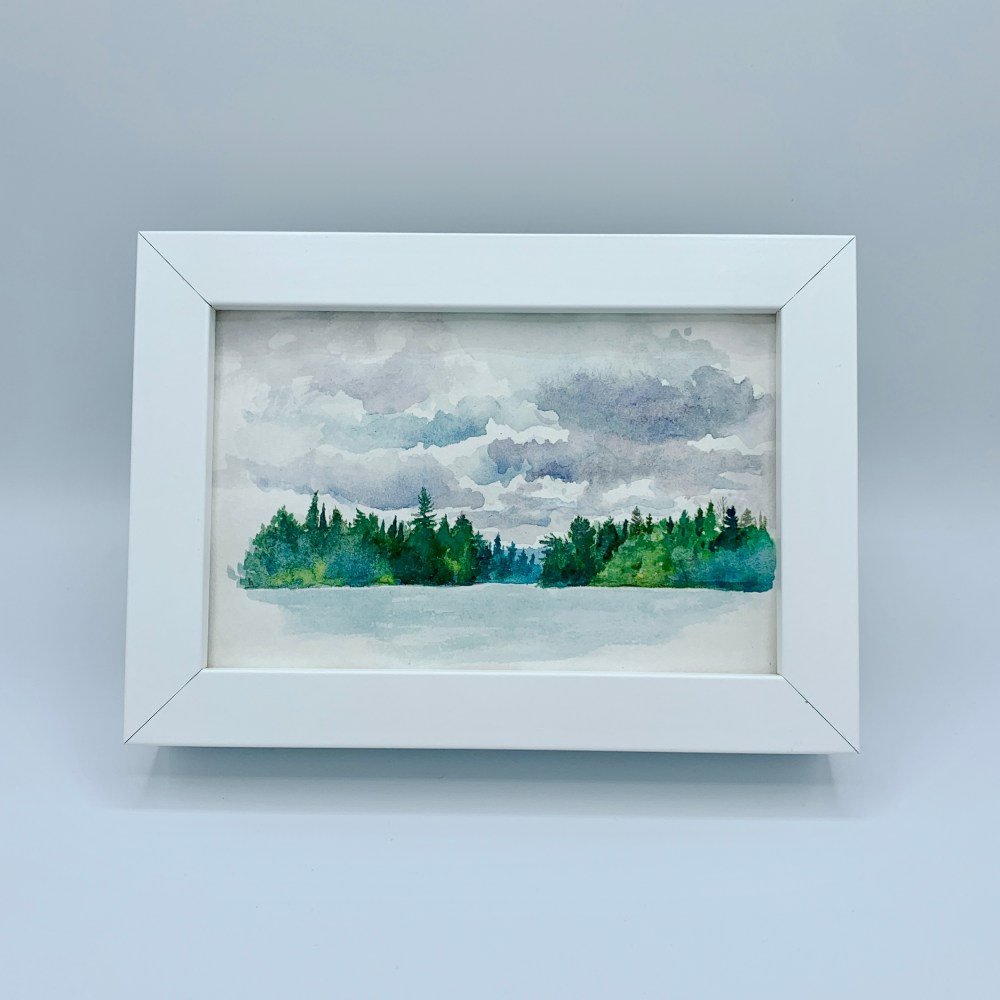 artwork watercolour canada algonquin heather castles