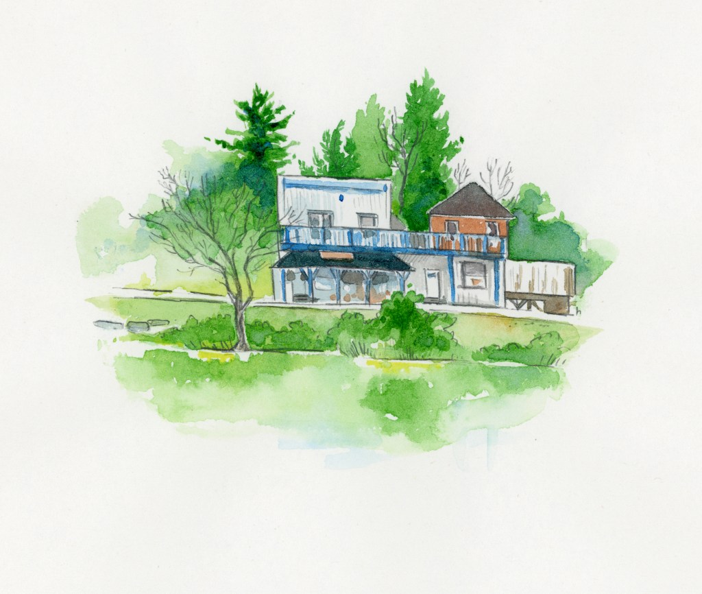 enpleinair watercolour sketch Ontario canada