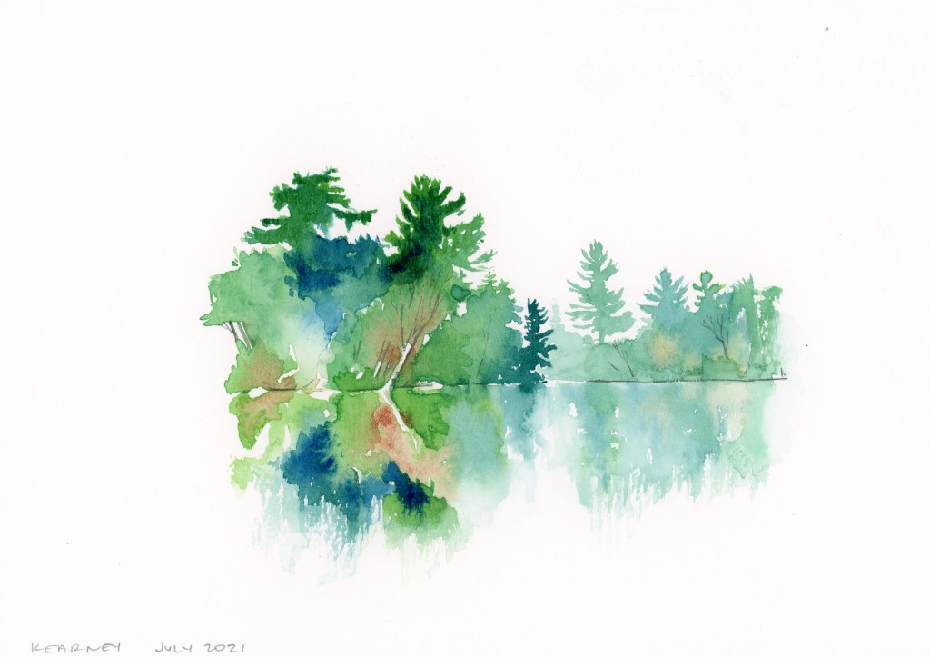 enpleinair watercolour sketch Ontario canada