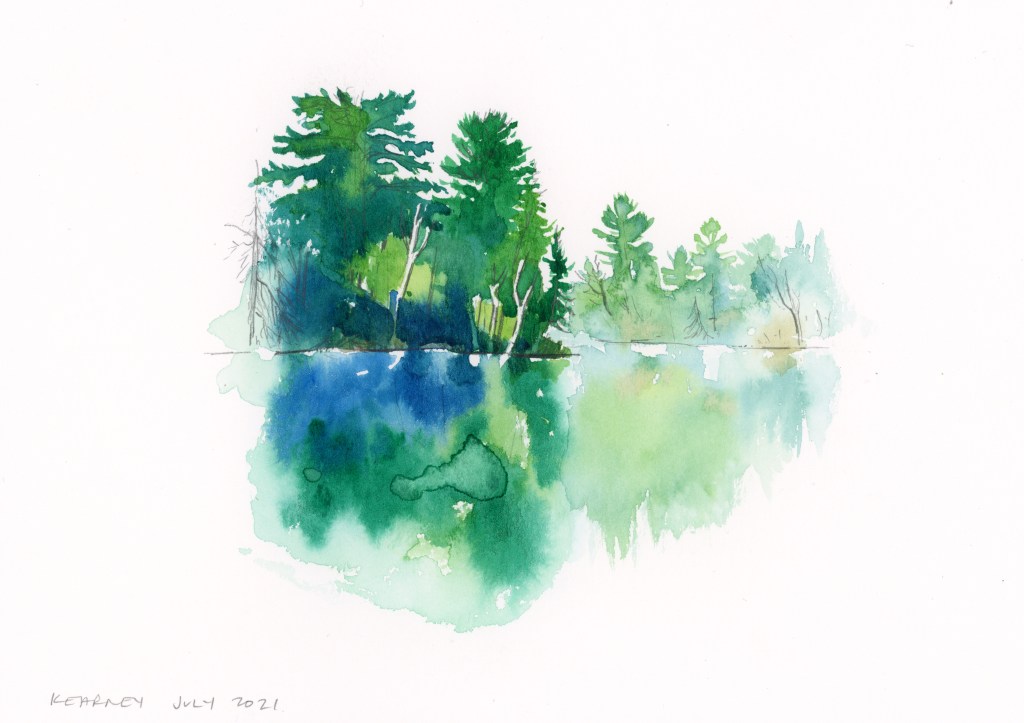 enpleinair watercolour sketch Ontario canada