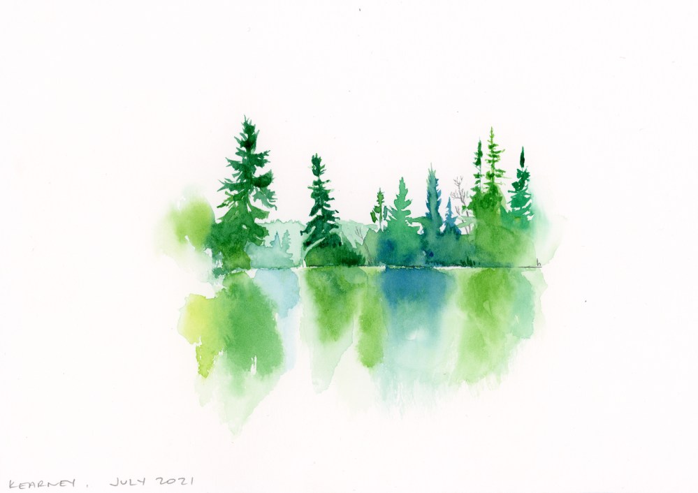 enpleinair watercolour sketch Ontario canada