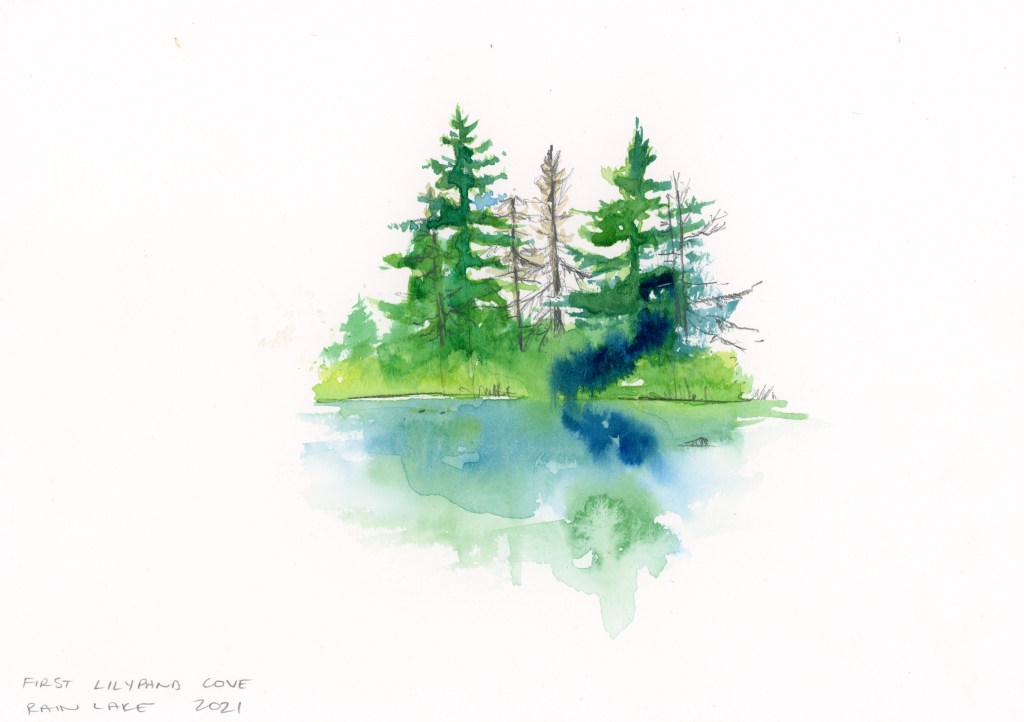 enpleinair watercolour sketch Ontario canada