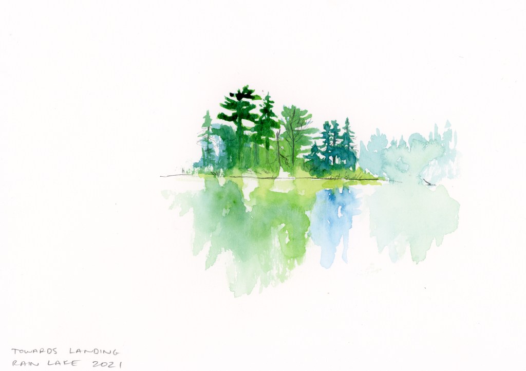 enpleinair watercolour sketch Ontario canada