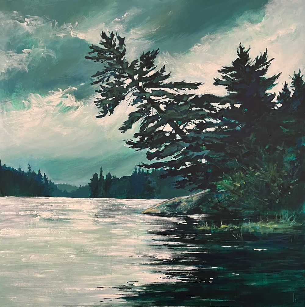 Algonquin Park impressionist painting acrylic heather castles