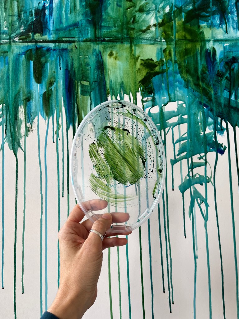 heather castles Algonquin Park acrylic painting McCraney lake